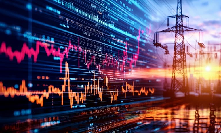 Análisis de datos a lo largo de las líneas eléctricas y la red de energía