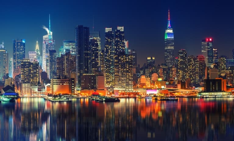 Paisaje urbano nocturno