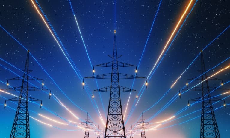 Corrientes eléctricas que circulan por las líneas eléctricas.