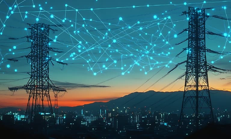 Datos de IA en toda la red eléctrica